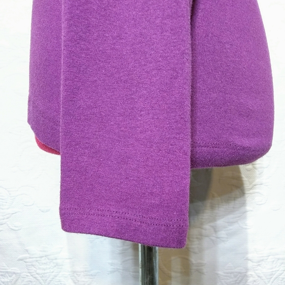 Eddie Bauer Small Purple Ruffle Long Sleeve Shirt - Picture 8 of 11